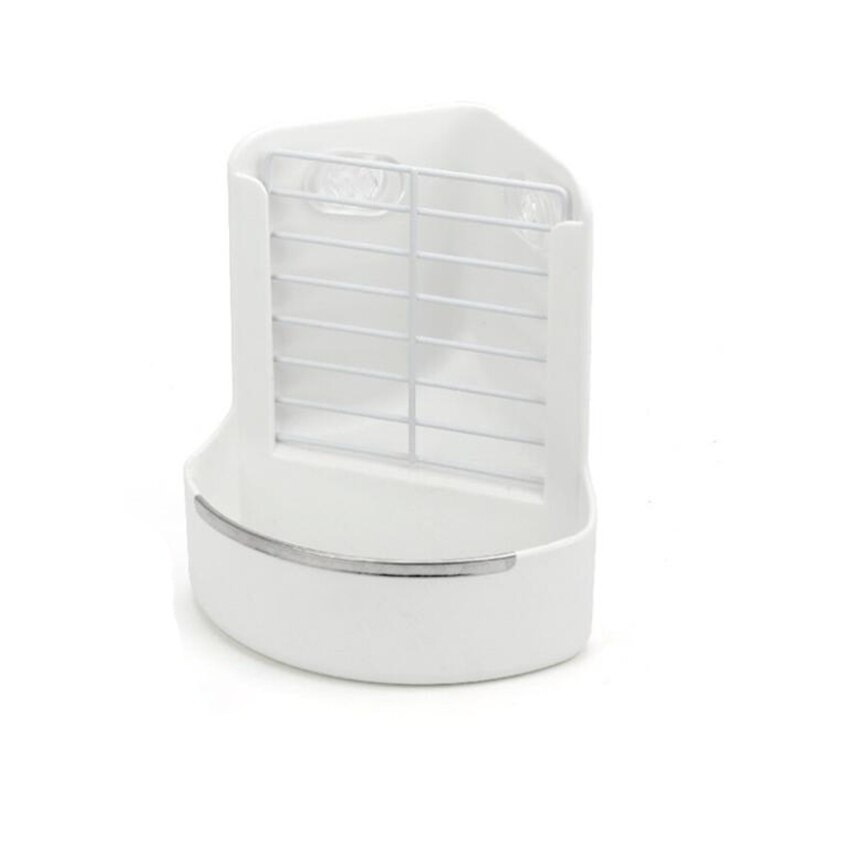 Voedsel Bin Feeder, voedsel Feeder Bowl 2 In 1 Voedsel Dispenser Rack Voor Konijn Cavia Chinchilla En Andere Kleine Dieren: White