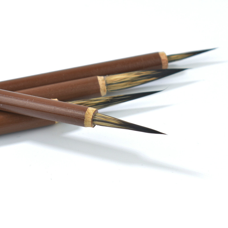 8 Uds juego de pinceles de pintura china para tejón, pincel de caligrafía china, línea de gancho, pincel de pintura con acuarelas, óleo o acrílico