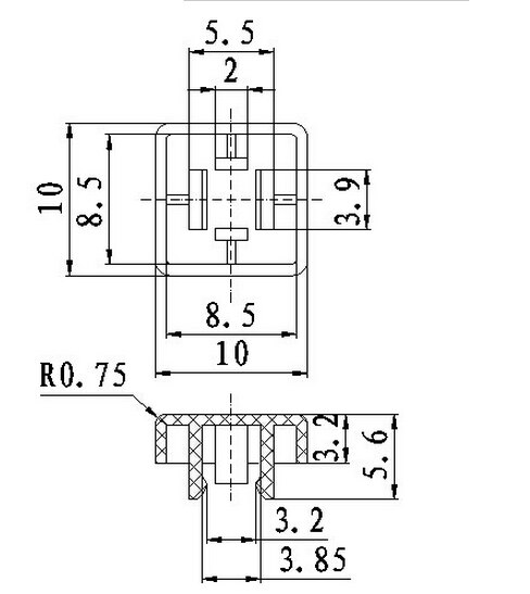 12*12*7.3 OMRON OMRON key switch, touch the micro switch button B3F-4055