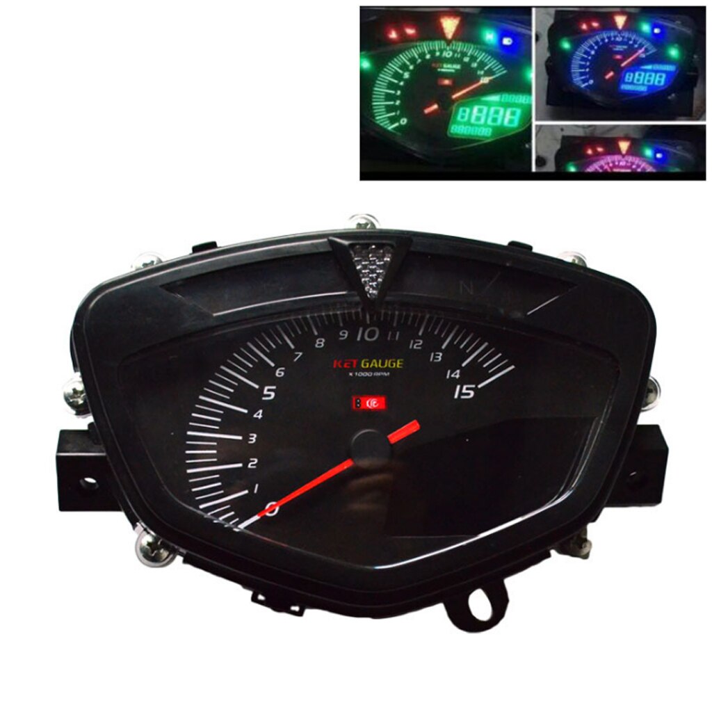Motorcycle Scooter Replacement Multi-function Speedometer Instrument 80mm