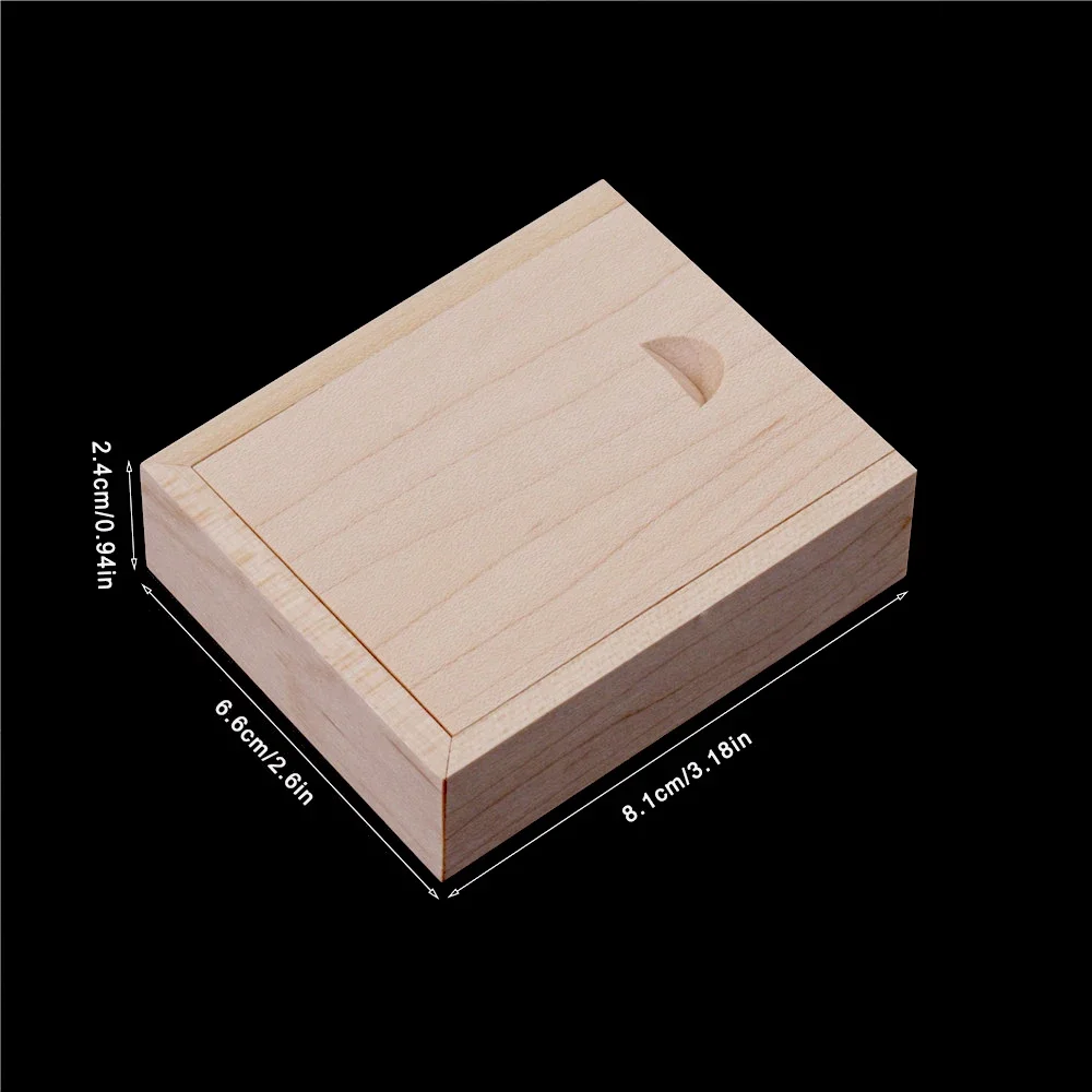 Caja de almacenamiento en blanco sin terminar de madera, con tapa deslizante para collar, anillo, joyas o cajas de almacenamiento de madera USB, decoración del hogar, 1 Uds.