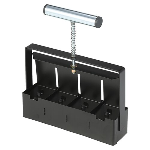 Handheld Soil Blocker 2-Inch Seedling Soil Block Maker with Dibbles Dibbers 50pcs Reusable Plant Label Marker for Garden Prep: Black