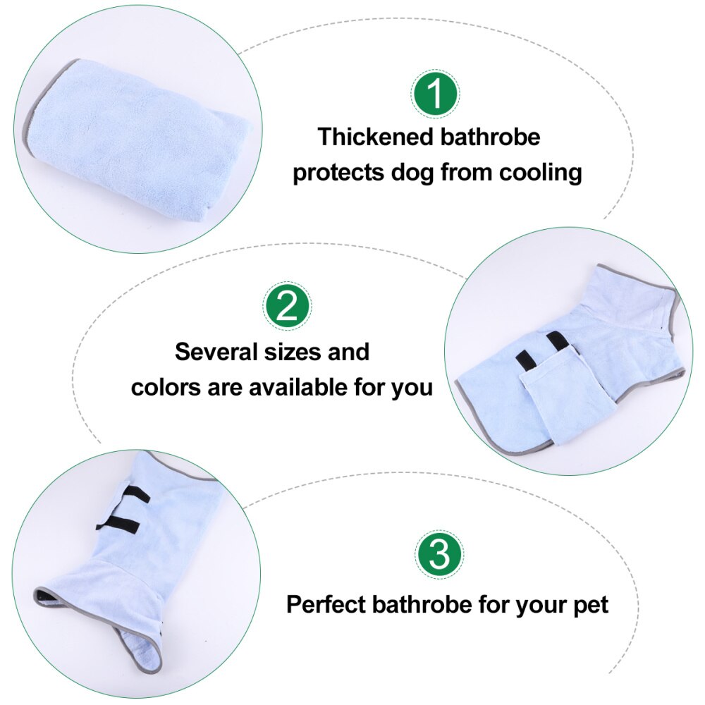 Pet Bathrobe - Quick Drying & Super Absorbent Towel for Puppies