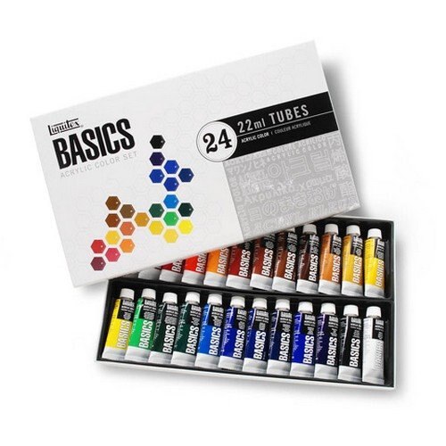 12/24 couleurs Liquitex bases peinture acrylique SET 22 ml/tube pour BJD argile tissu mur peinture artiste fournitures