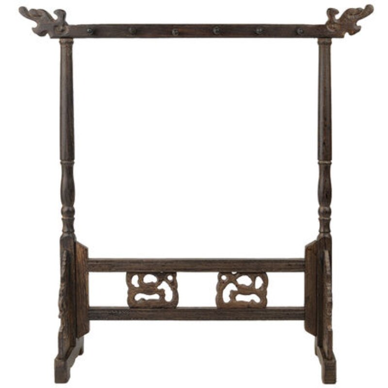 Brush Holder Pen Hanging 12 Hangers Solid Wood Writing Penholder Traditional Writing Brush Hanger Practical Study Brush Pen Rack