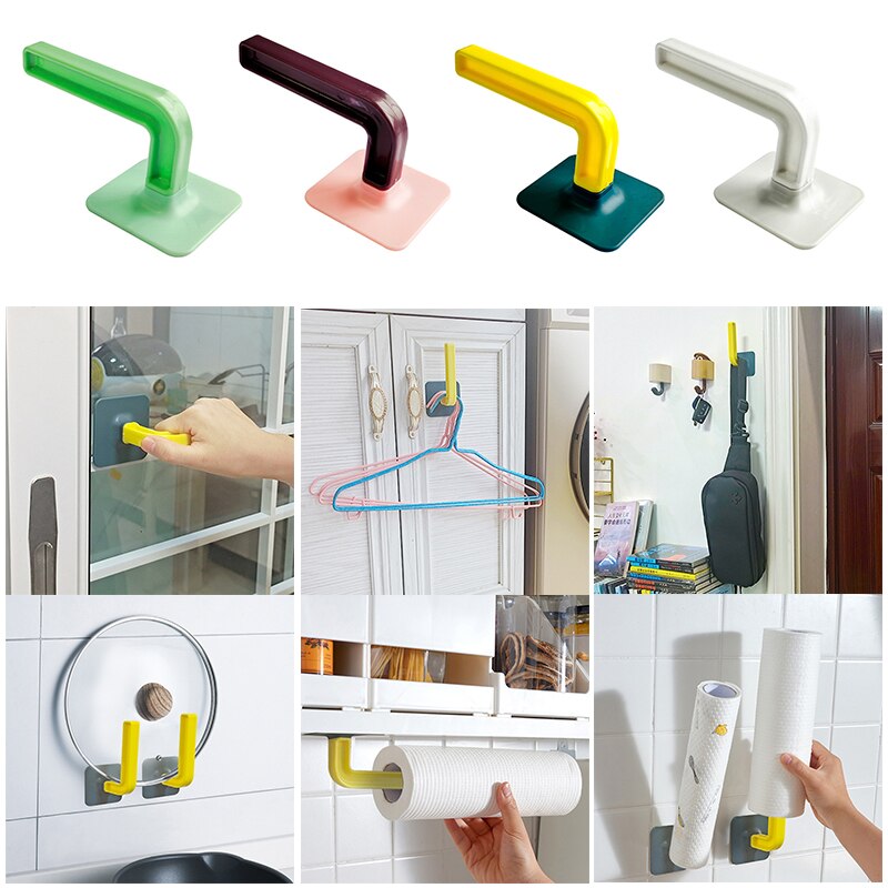 Wall Storage Rack Mount Hanging Hook Cutting Boards Hook Organizer Pot Lid Plate Holder Rack Hanger Pan Cover Kitchen Tools