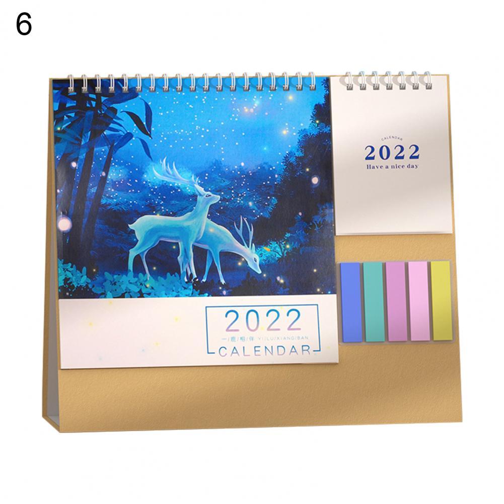 Multi-purpose Kraft Paper Annual Date Week Organizer 2022 Table Planner for Office: 6
