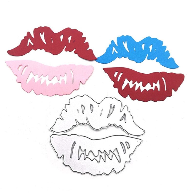 2 Pieces Cutting Dies Heart Cutting Dies Love Heart Embossing Stencils Templates 87HA