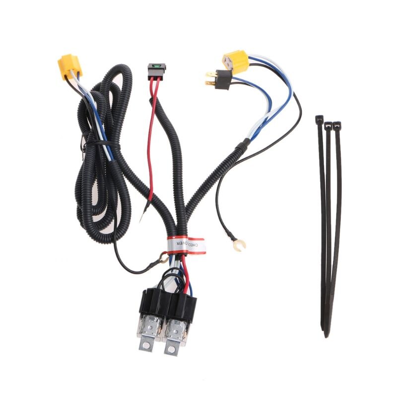 H4 Headlight Fix Dim Light Relay Wiring Harness Sy... – Vicedeal