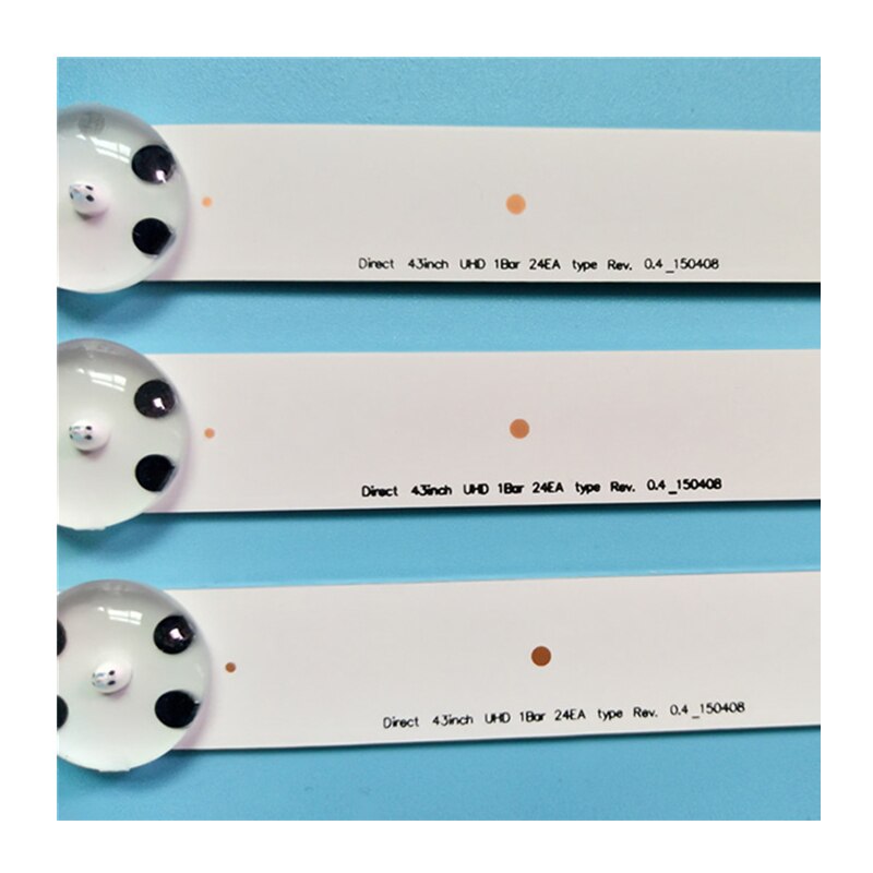 Bandes LED pour LG 43UF640V 43UF6700 43UF670T 43UF670V, barres de rétro-éclairage, règle de ligne, 43 pouces, UHD, 1 barre, Type 24EA, 850mm
