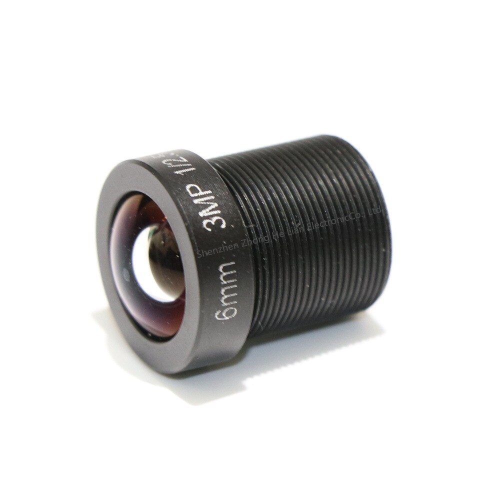 6mm Lens 3.0 MegaPixel 53 Degree MTV M12 x 0.5 Mount Infrared Night Vision Lens For CCTV Security Camera