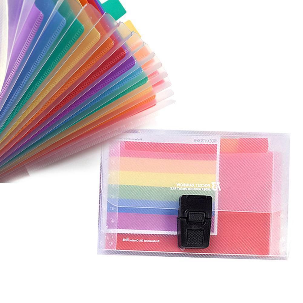 13 lommemappe kontor udvider fil farverig organisator dokument-scll