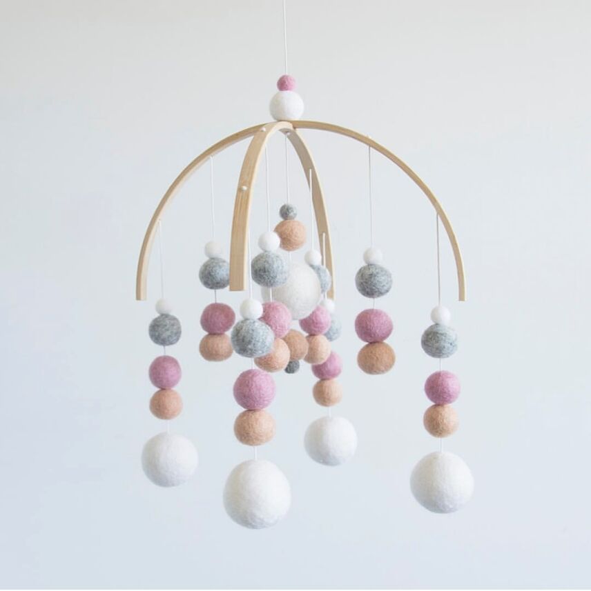50cm * 30cm DIY Macaron Kleur Haar Bal Decor Banner Babykamer Decoratie Beddengoed Bumpers Kids Party Ballen kids Girls Room Decor