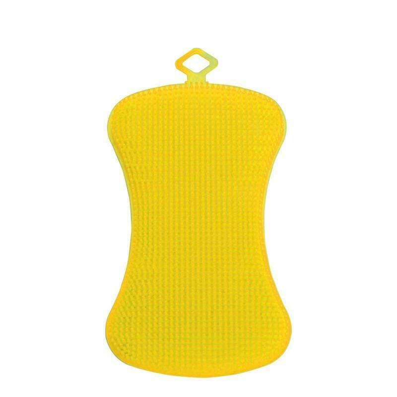 3 Colors Silicone Sponge Hygiene Hero Sponge Non-Stick for Kitchen DIY Home DRY