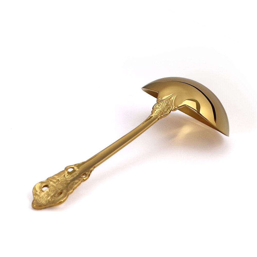 1 Stuk 304 Rvs Pollepel Koken Tool Keuken Accessoires Gold Scoop Tablewares Vergulde Soep Opscheplepel