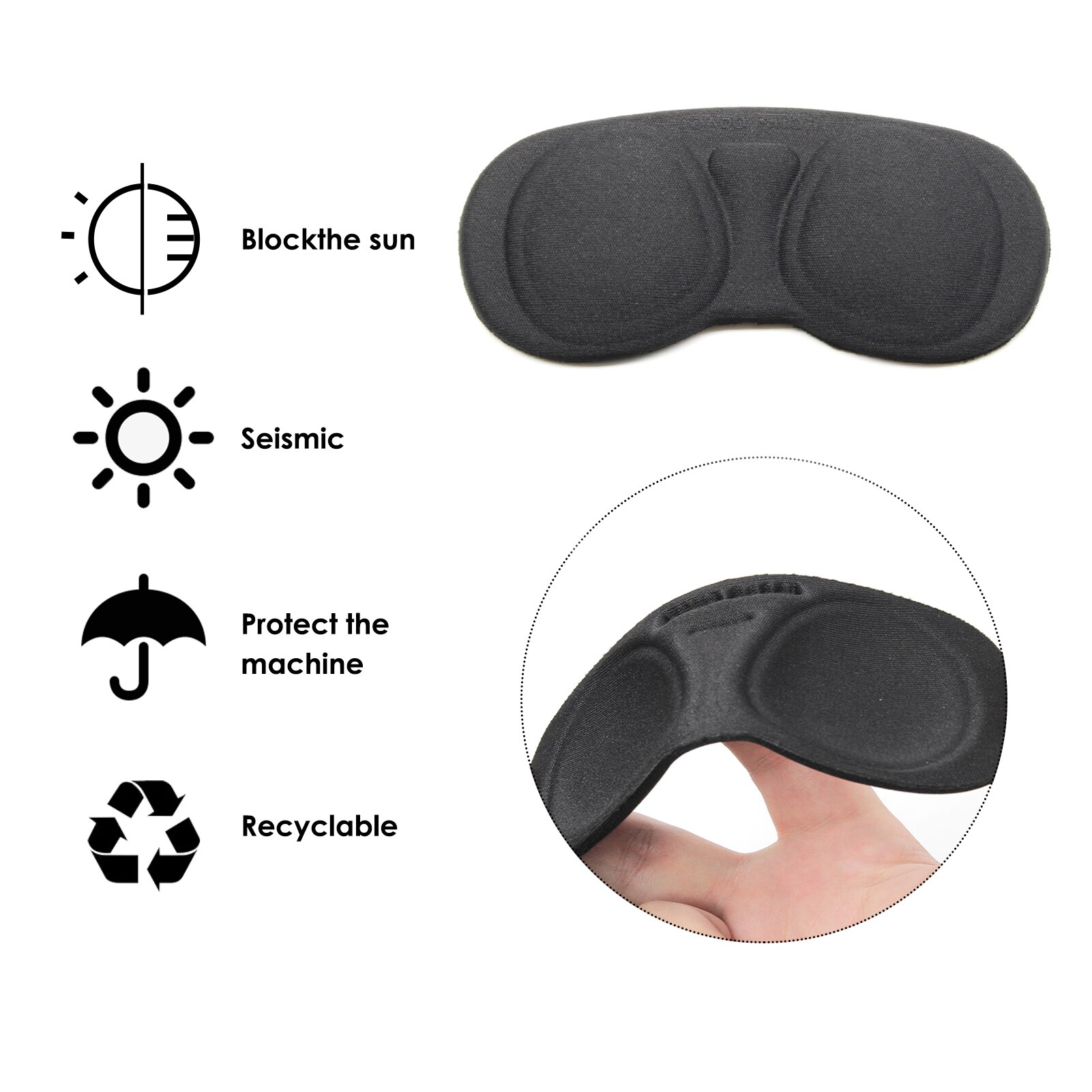 Voor Oculus Quest 2 Vr Headset Lens Cover Stofdicht Anti-Kras Lens Beschermhoes Voor Quest2 Virtual Reality Accessoires