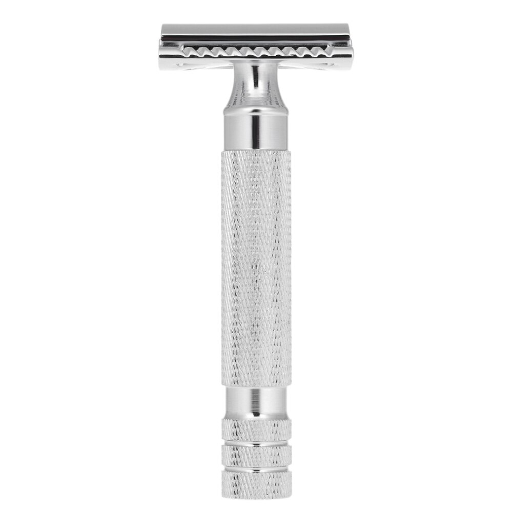 Máquina de afeitar clásica de Metal para hombre y mujer, afeitadora Manual de doble hoja con cuchillas, desmontable y portátil, para Barba y depilación: TL2815