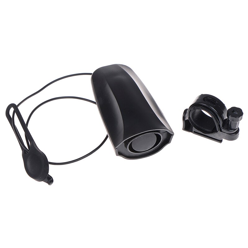 Fietsbel met hoog decibel, fietsstuurbel, elektrische bisiklethoorn, sirene, alarm, rijveiligheid, zwart