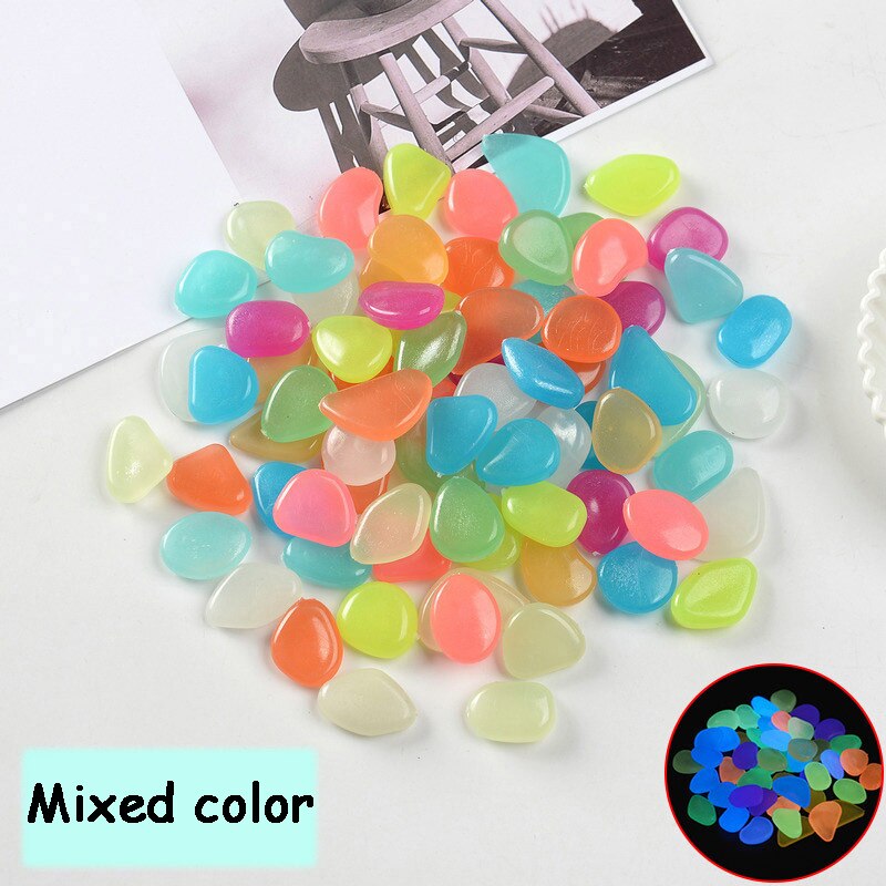 DIY Luminous Stones Glow in The Dark Garden Pebbles Rocks for Home Outdoor Walkways Fish Tank Grave Decoration Lawn Yard Pond: 8