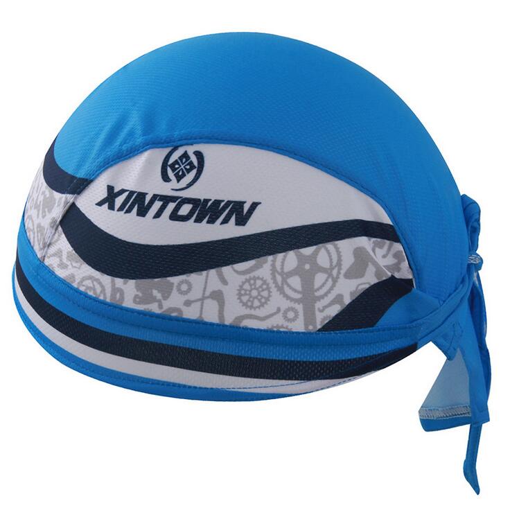 CKAHSBI Outdoor kolarstwo sportowe czapka Quick Dry pałąk rower jazda bandany szalik lato kobiety mężczyźni czapka do biegania nakrycia głowy: Blueprint