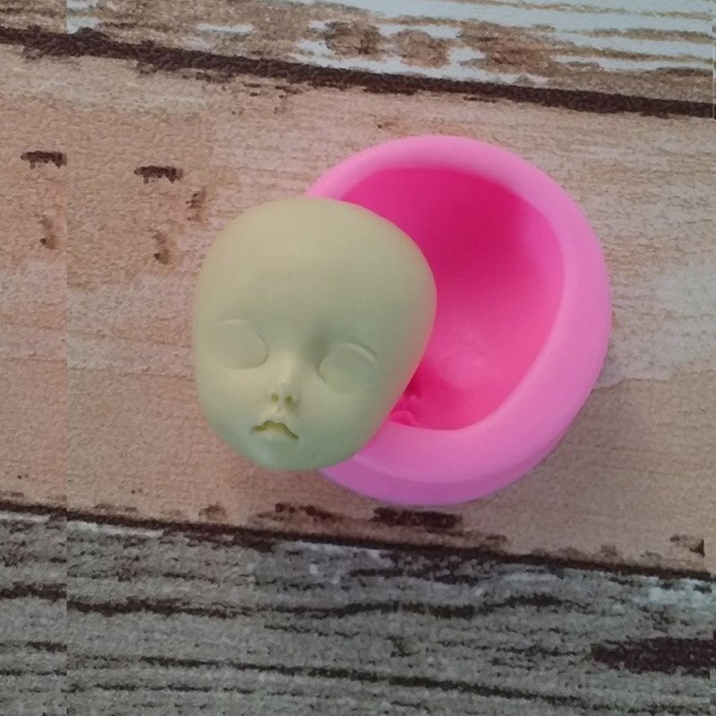 Girl Head Polymer Clay Fondant Cake Decorating Tool Human Face Chocolate Candy Jelly Baking 3D Baby Face DIY Boy Faces