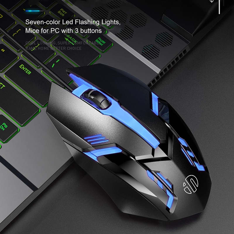 Ergonomic Wired Mouse 1200 DPI LED USB Computer Mouse Gamer Mice Silent Click Mause With Backlight For APPLE Windows PC Laptop