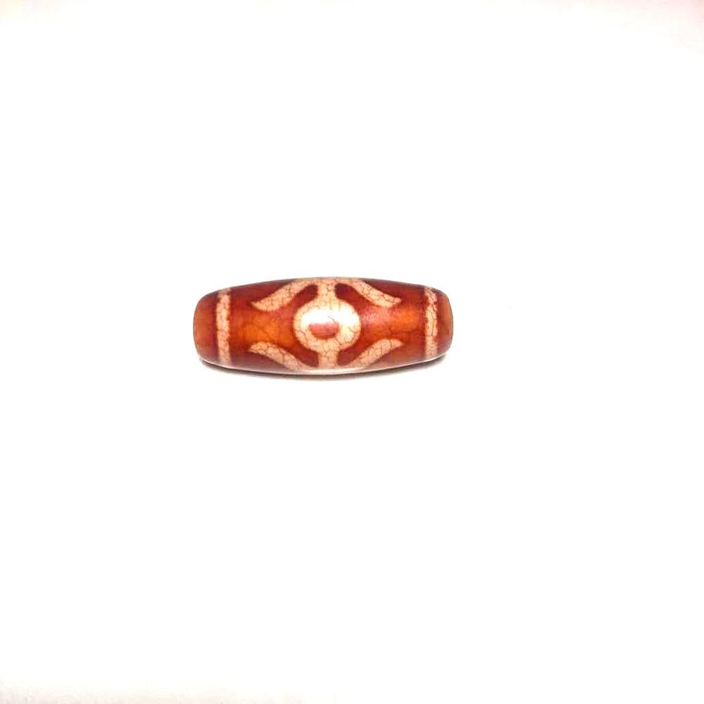 Tibet ágata abalorio Dzi naranja rojo hombres grandes ojos de tigre dientes 13*33mm dragón ágata cuentas de los hombres y las mujeres de la joyería DIY: Big men