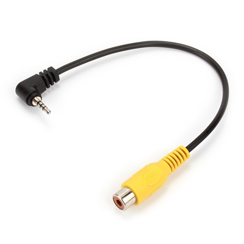 Biurlink 2.5MM AV-IN Adapter Cable 2.5MM GPS Navigator Reversing Camera Conversion Cable 2.5 Turn RCA AV Connector