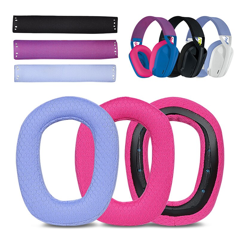 Almohadillas de repuesto para auriculares Logitech G435, almohadillas de espuma viscoelástica para los oídos, diadema, accesorios para auriculares de buena