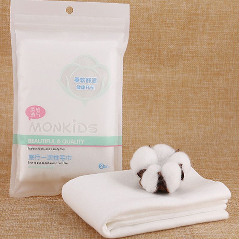 2pcs Disposable Magic Face Towel Bath Travel Non Woven Absorbent Washcloth Hotel