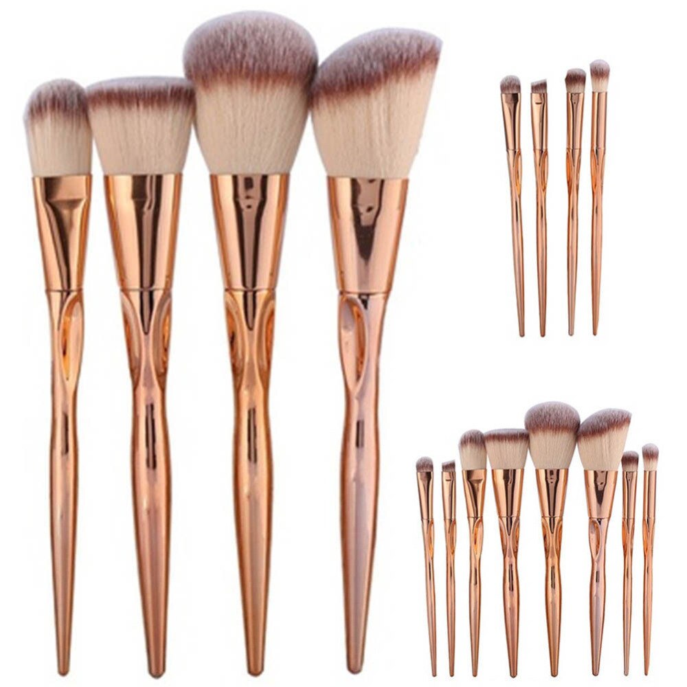 Juego de brochas de maquillaje de Metal GUJHUI Pro 8 Uds. Juego de brochas de maquillaje para maquillaje de maquillaje