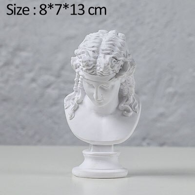 Noordse klassieke figuur gipsen beeld moderne minimalistische hars ambachten retro 3d mini schets avatar kunst model huisdecoratie: Sf