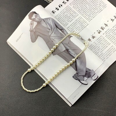 HANGZHI Neue Kühle Hüfte hüpfen Punk Persönlichkeit retro Perle Große Und Kleine Schlüsselbein Kette Halskette Für Männer Frauen Mädchen schmuck