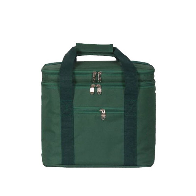 DENUONISS 18L Large Oxford Thermal Insulation Package Picnic Portable Container Bags Plant Package Food Insulated Bag Cooler Bag: Green