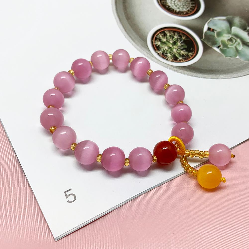 10mm Natural Stone Beaded Bracelet Multi-colored Jewelry for Women Bracelet Bangle for the Year