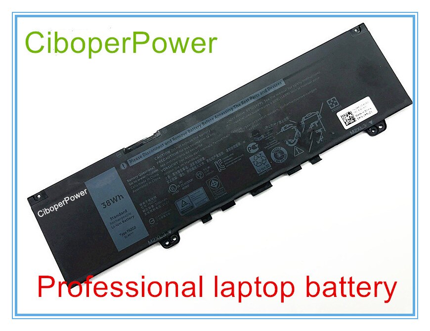 Originele Batterij Voor 11.4 V 38Wh 3166 mAh Laptop Ion Batterij Voor F62G0 11.4 V 38Wh3166mAh