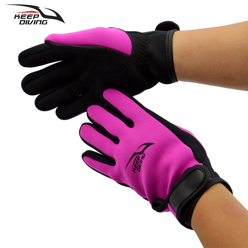 Guantes de esnórquel de neopreno para hombre y mujer, 2MM, antideslizantes, protegen las medusas, cálidos, para invierno, esquí, buceo, equipo necesario