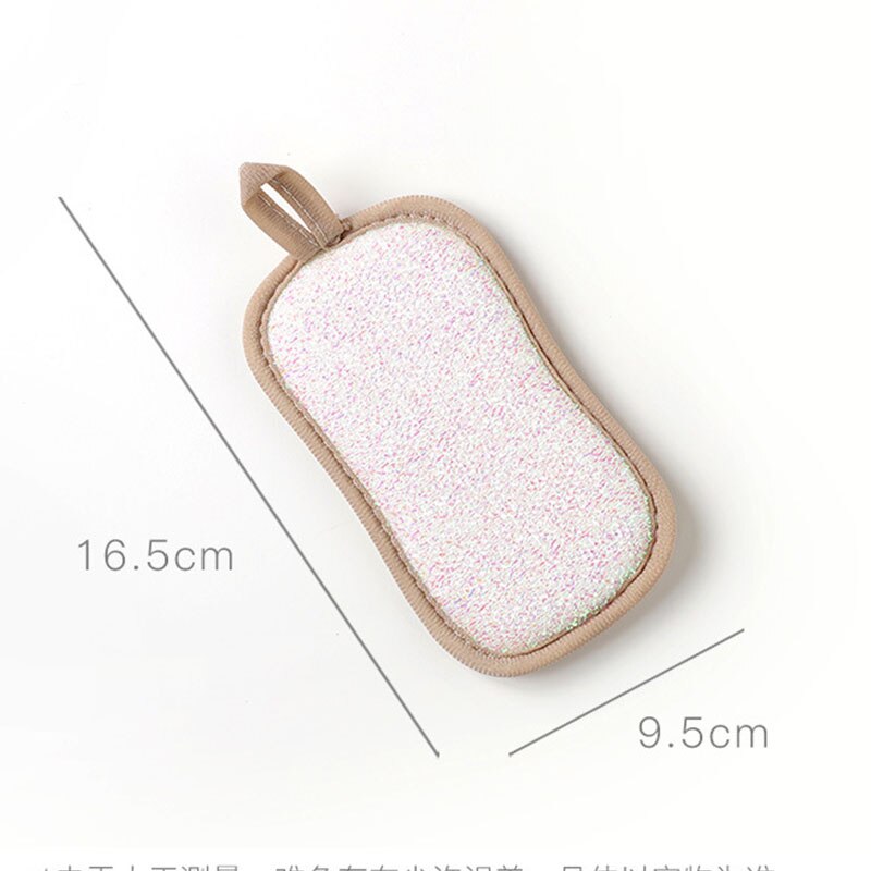 Double-sided Sponge Wipe Kitchen Cleaning Cloths Scouring Pad Dish Cleaning Pot Washing Cloth Kitchen Accessories Reusable