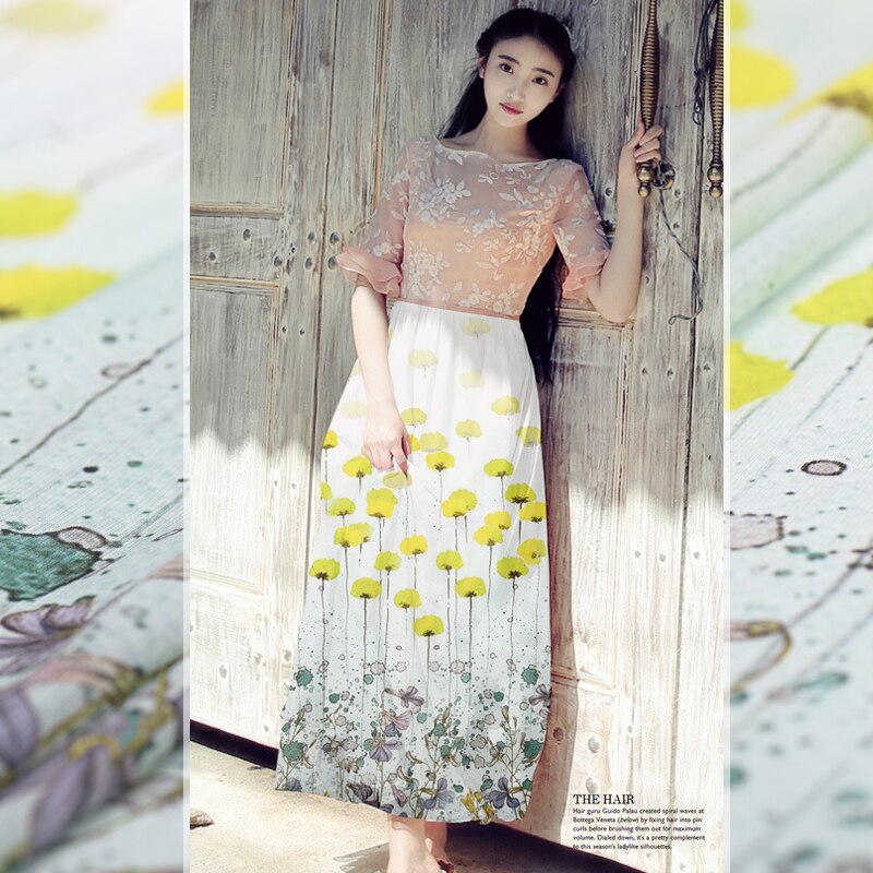 ! Silk linen blended fabrics soft dress clothing linen fabrics linen cloth