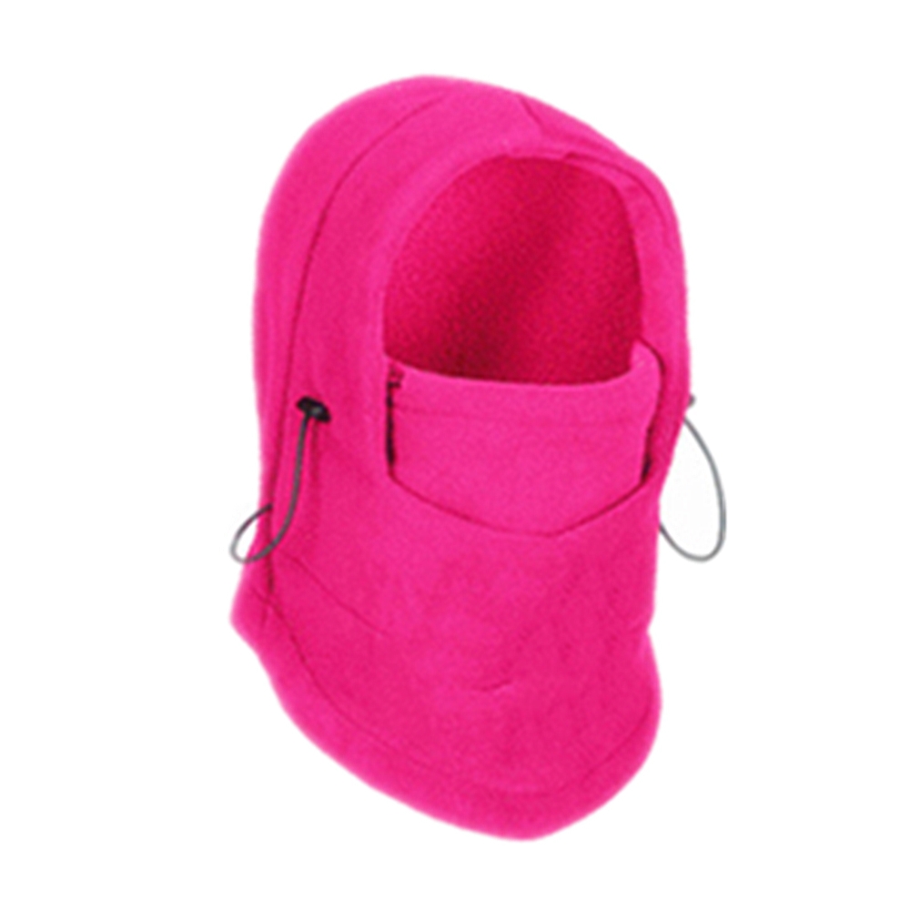 Cagoule thermique imperméable pour homme et femme, chapeau à capuche, écharpe de randonnée, nouveauté hiver: Fuchsia