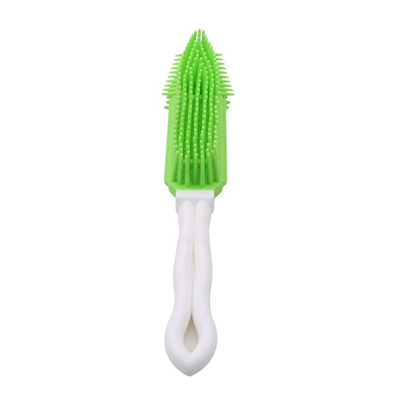 Perro cachorro gato pelo cepillo para el baño de silicona suave cabello pegajoso herramienta Animal PEQUEÑO masaje herramienta