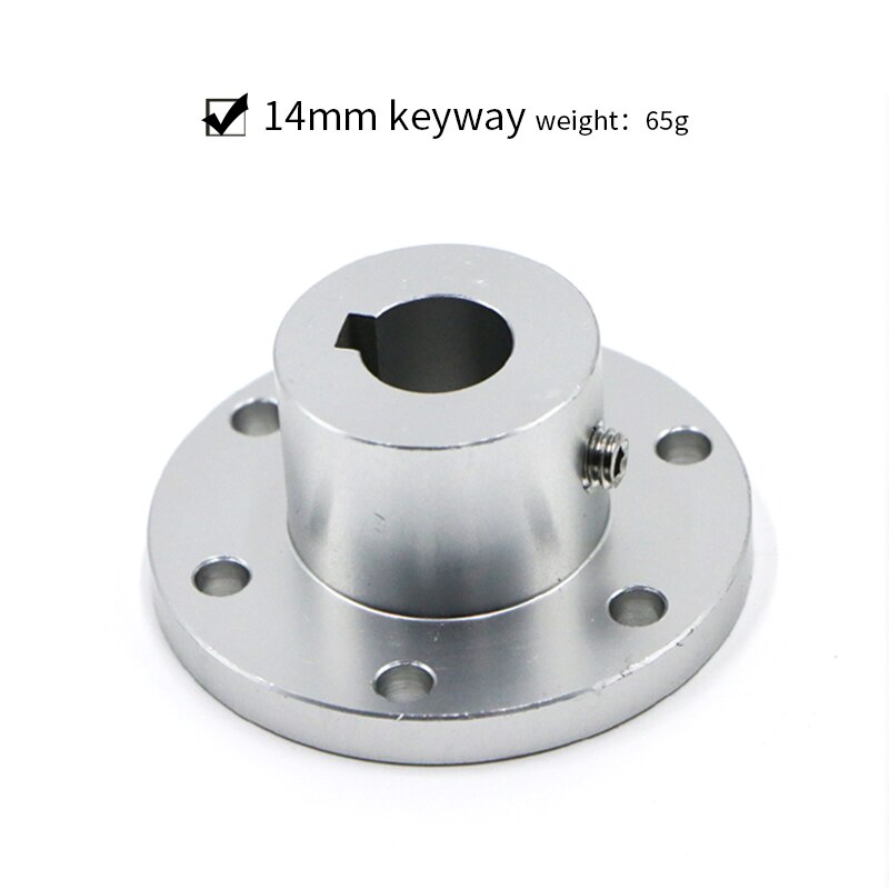 Omni wheel Flange Coupling Aluminum alloy diameter 5 6 8 10mm 12 14 15 16 18 mm keyway coupling: 14mm keyway