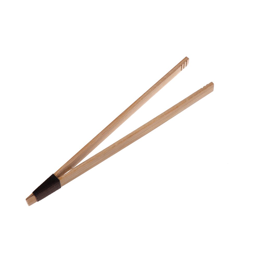 18cm 1 st bambu te klämmor köksredskap med snöre te kaka godis fruktsallad små verktyg mattång