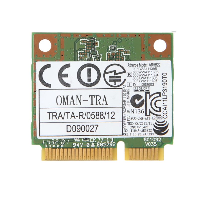 ORIGINAL DW1901 AR5B22 300 M sans fil Bluetooth + 4.0 2 mini carte demi-PCI-E