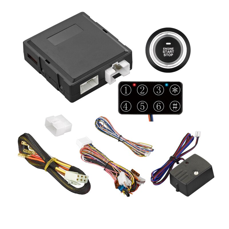 RFID Push Button / Original Remote 3 Press For Engine Start System with Time Limitation Can Be Enabled or Disabled by DIP Switch