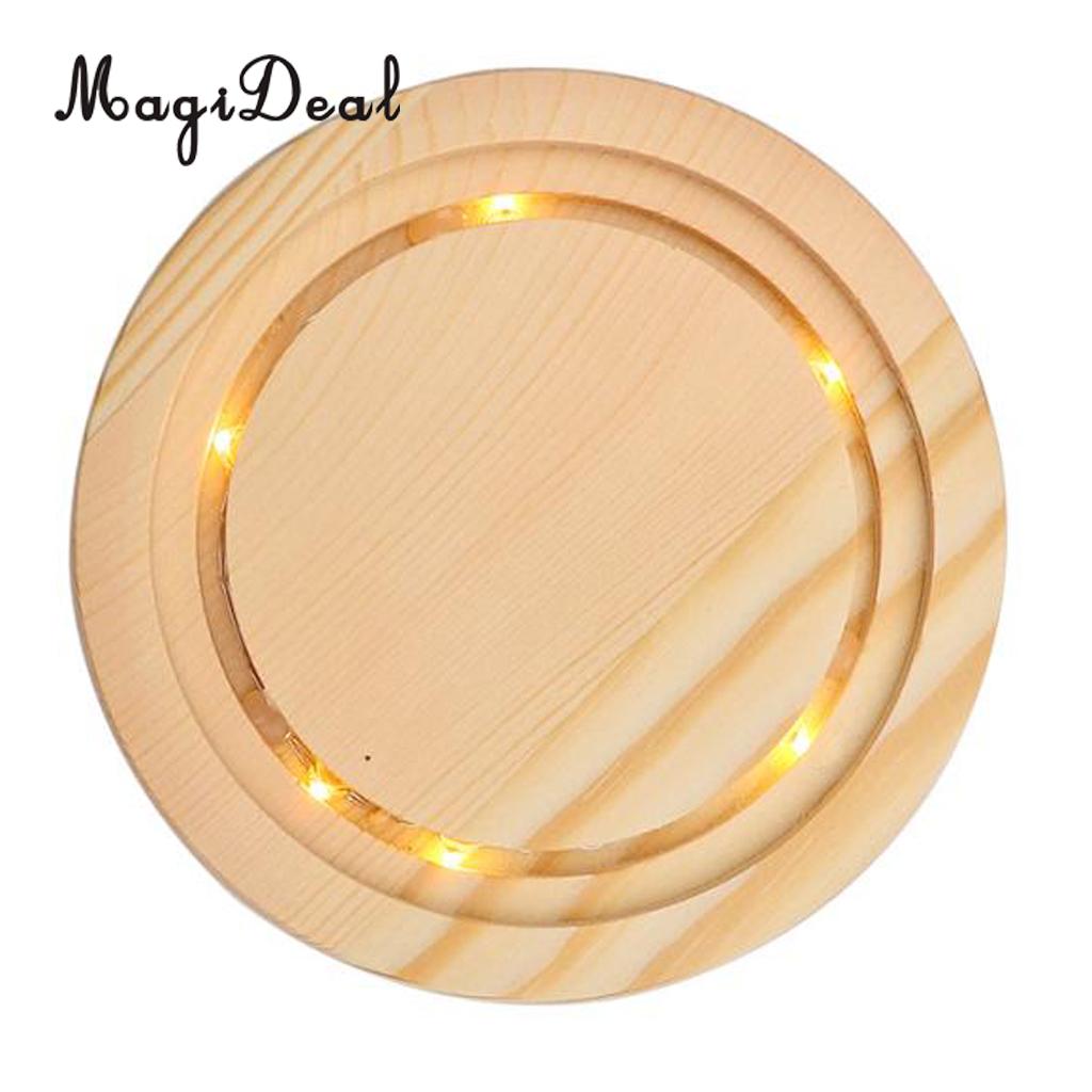 Desk Decor Glass Light Up Display Dome Cover Shade Shield With Wood Cork Home Decorations for Pub Bar Cafe