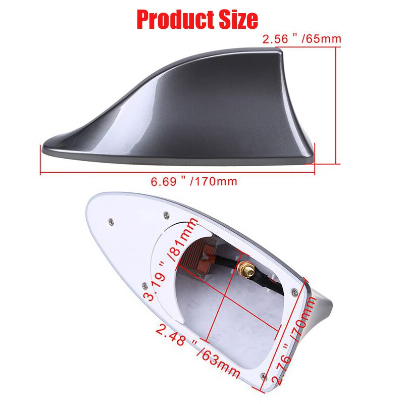 Car Shark Fin Antenna FM Radio Signal Plus For Toyota Corolla RAV4 Camry Prado Avensis Yaris Auris Hilux Prius Land Cruiser