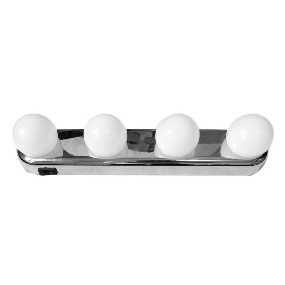 Luces LED de espejo de vanidad Luz de maquillaje súper brillante 4 bombillas LED espejo de cosmética portátil Kit de luz con pilas
