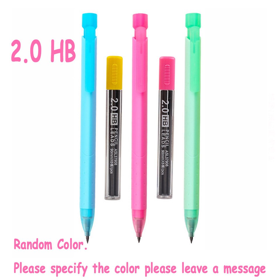 Lápiz mecánico de 0,9/1,1/2,0mm para niños, lápices de colores caramelo, automáticos, para dibujar, pintar, grafiti, papelería escolar