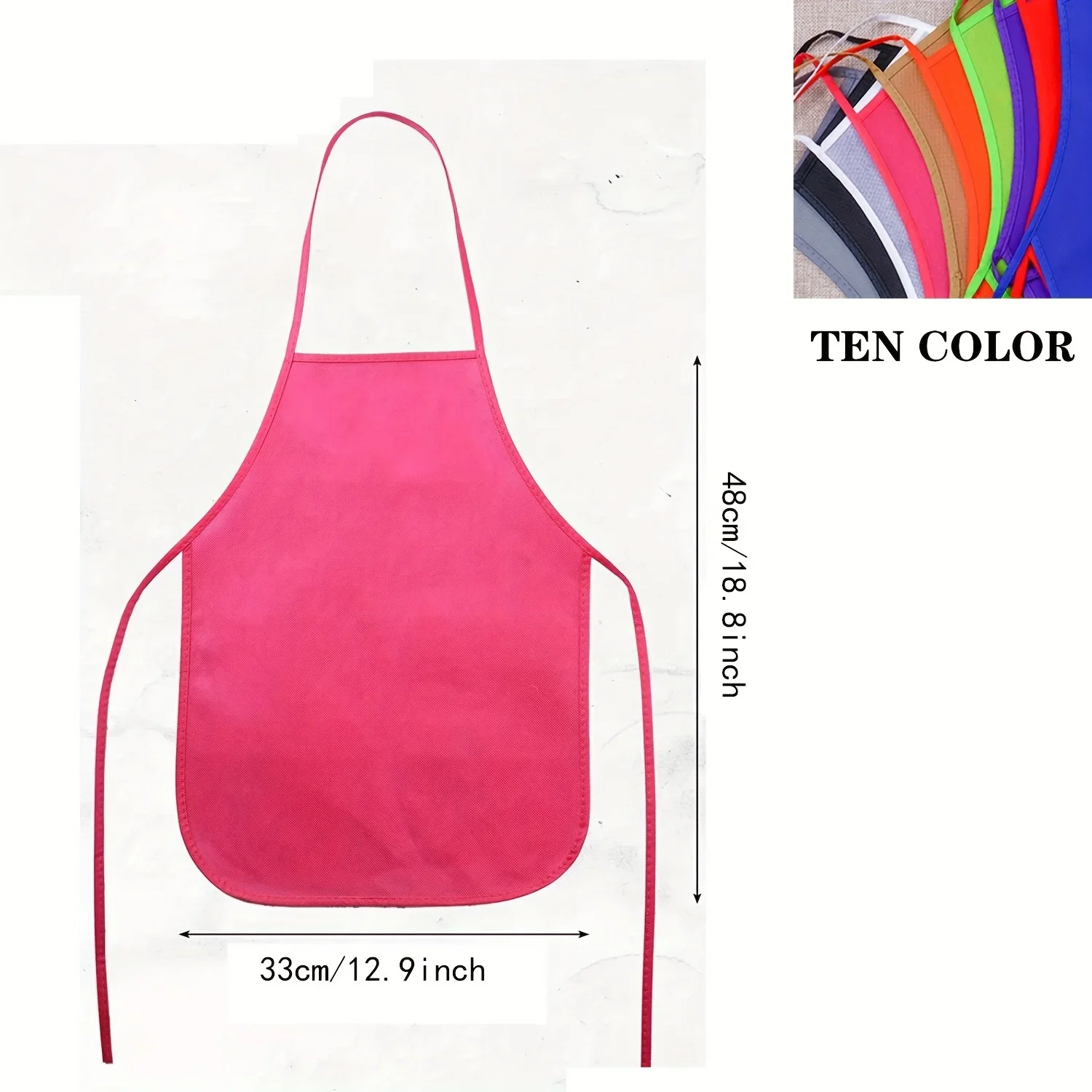 30 pièces enfants Non-tissé tablier classe artisanat Art peinture enfants tablier jetable sécurité nettoyage tablier étudiant dessin bavoir